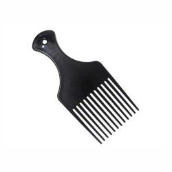 Pente Pl&aacute;stico Garfo Simples Preto