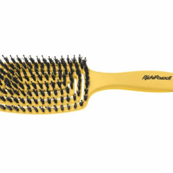 Escova Cabelo C&ocirc;ncava RickiParodi Spiral Biodegrad&aacute;vel Dourada Retangular Larga