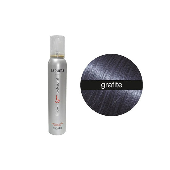 Espuma Broaer de Cor Grafite 200 ml