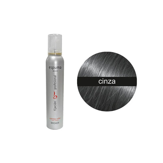 Espuma Broaer de Cor Cinza 200 ml