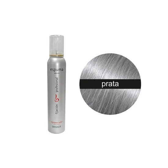 Espuma Broaer de Cor Prata 200 ml