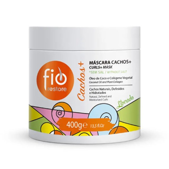 M&aacute;scara Capilar Fio Restore Cachos + 400 gr