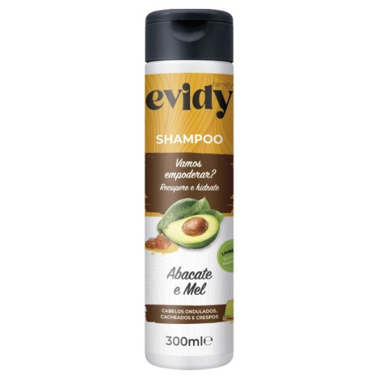 Shampoo Evidy Abacate e Mel 300 ml