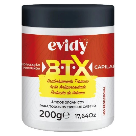 Redutor de Volume Evidy B.T.X. Lisos 200 gr