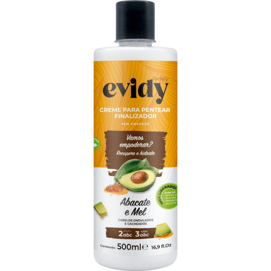 Creme de Pentear Evidy Abacate e Mel 500 ml