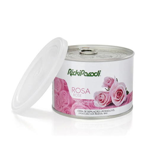 Cera Depilatória Lipossolúvel RickiParodi Titânio Rosa 400 gr