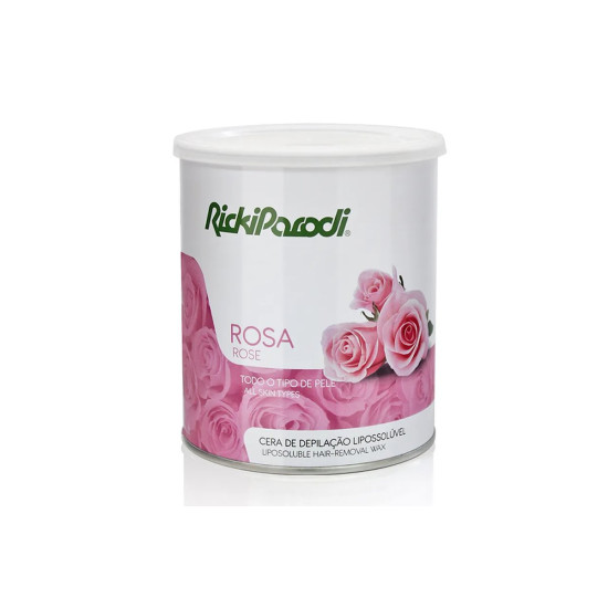 Cera Depilatória Lipossolúvel RickiParodi Titânio Rosa 800 gr