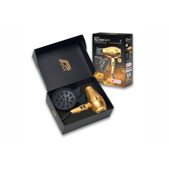 Secador de Mão Parlux Alyon Gold Edition + Difusor Magic Sense Limited Edition Pack