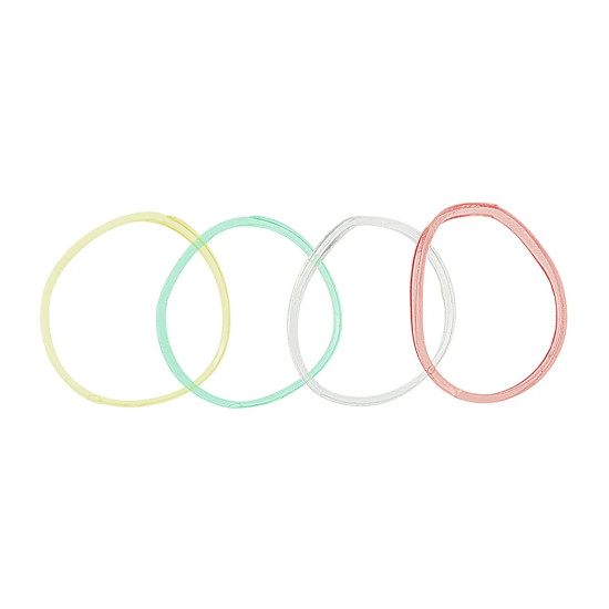 Elásticos Cabelo Rubber Band Cores Sortidas 50 Unidades