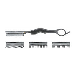 Navalha Platinum Ripar com 4 Pentes