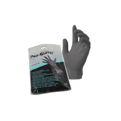 Luva Descartável Latex Reforçada Pretas S 2 Unidades