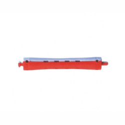 Bigoudi Cabelo Vermelho e Azul Estreito 12 Unidades