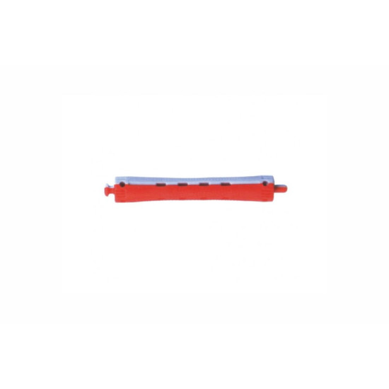Bigoudi Cabelo Vermelho e Azul Largo 12 Unidades