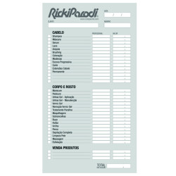 Bloco Serviços Cliente RickiParodi 50 Folhas