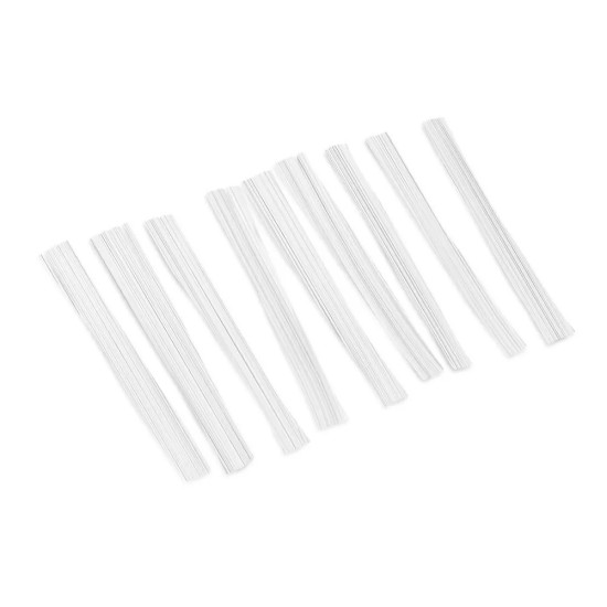 Filamento Seda para Reforço Unhas Rickiparodi 6 cm x 10 Unidades