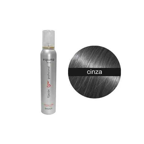 Espuma Broaer de Cor Cinza 200 ml