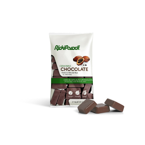 Cera Quente RickiParodi Chocolate 1 Kg