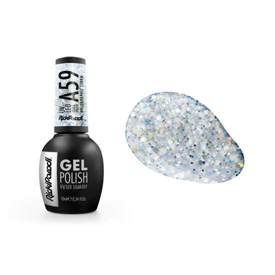 Verniz Gel RickiParodi Holographic Storm A59 10 ml