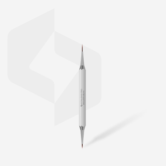 Pincel duplo Exclusive liner 7 mm / para gel 12 mm