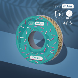 Recarga para bobina de plástico Donut - fita de lima descartável papmAm capa EXPERT grão 100