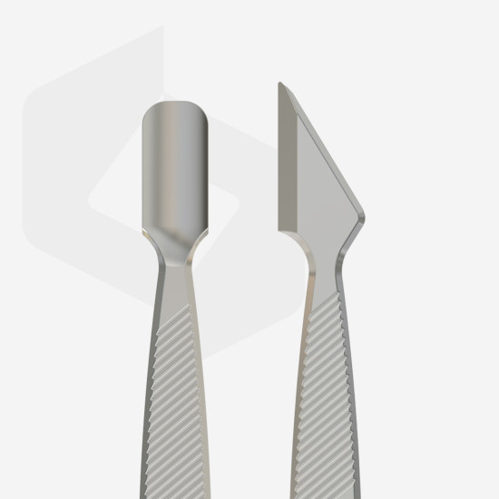 Empurrador de manicure, plano CLASSIC 10 TIPO 1 (pontiagudo estreito e faca)
