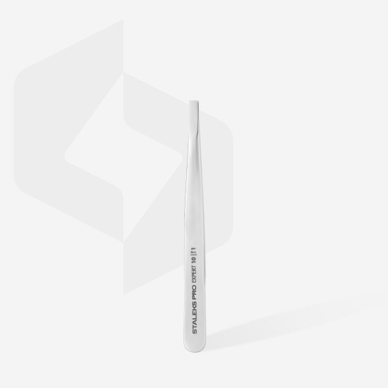 Pinça para sobrancelhas EXPERT 10 TIPO 1 (bordos largos e retos)