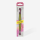 Empurrador de cutícula para manicure Gummy com cabo de silicone amarelo UNIQ 10 TYPE 3 (empurrador arredondado estreito e empurrador com bordos inclinados)