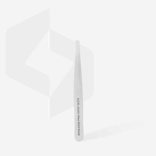 Pinça para sobrancelhas EXPERT 10 TIPO 3 (bordos largos inclinados)