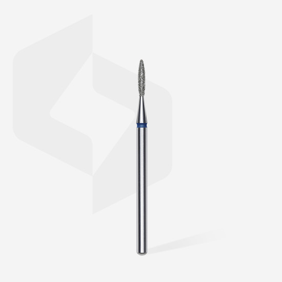 Broca diamantada para pele "chama" afiada azul EXPERT diâmetro 1,6 mm, parte útil 8 mm (divisível por 10)