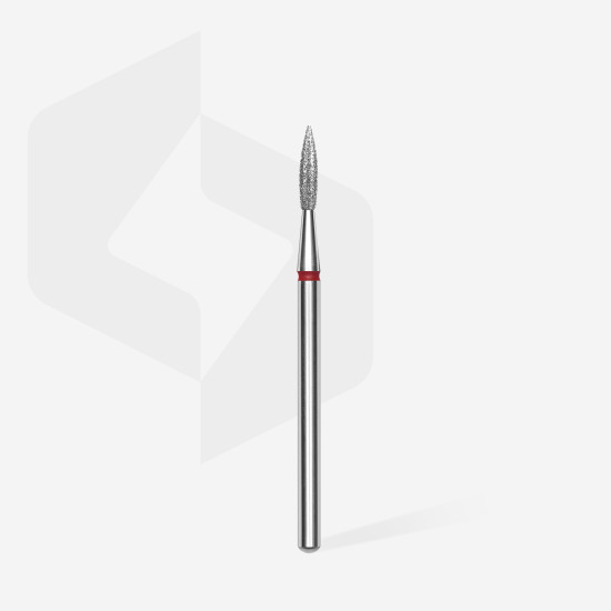 Broca diamantada para pele "chama" afiada azul EXPERT diâmetro 2,3 mm, parte útil 8 mm (divisível por 10)