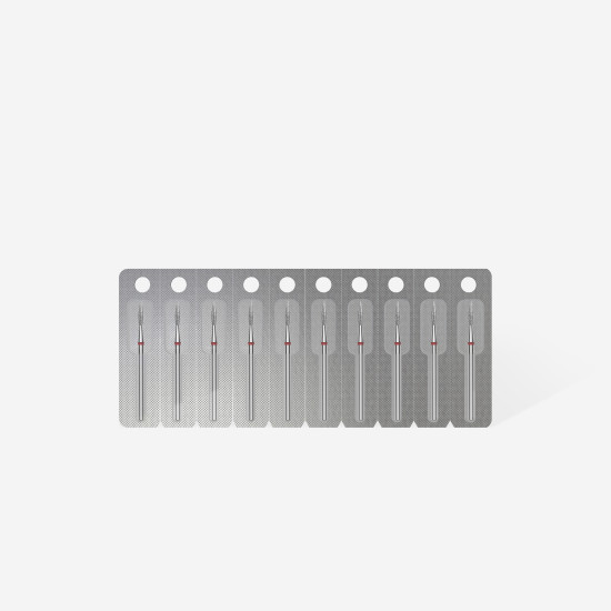 Broca diamantada para pele "chama" afiada azul EXPERT diâmetro 2,3 mm, parte útil 8 mm (divisível por 10)