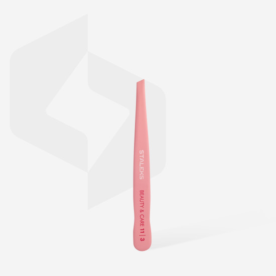 Pinça para sobrancelhas BEAUTY & CARE 11 TIPO 3 (bordos largos inclinados)