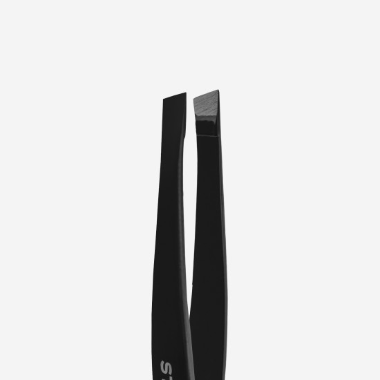 Pinça para sobrancelhas EXPERT 11 TIPO 3 (bordos largos inclinados), preta