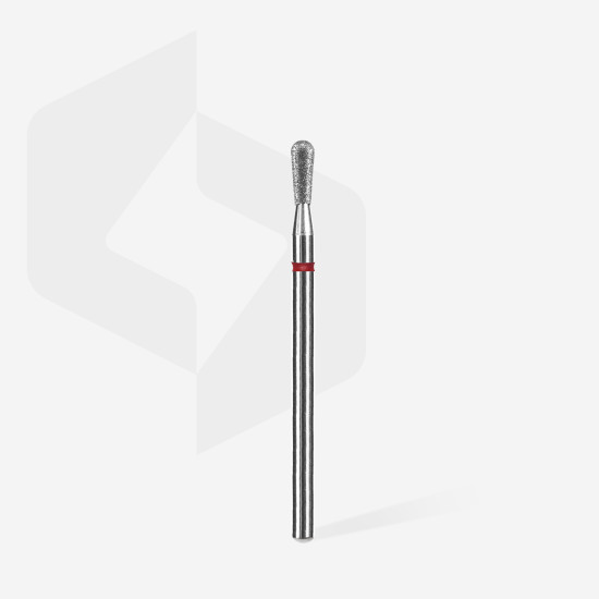 Broca diamantada para pele "cera" vermelha EXPERT diâmetro 2,3 mm, parte útil 5 mm