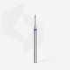 Broca diamantada para pele "chama" mini azul EXPERT diâmetro 1 mm, parte útil 3 mm (divisível por 10)