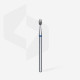 Broca diamantada para pele "oliva" azul EXPERT diâmetro 2,5 mm, parte útil 5 mm