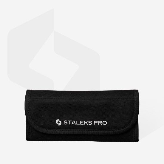 Estojo de tecido para ferramentas profissional Staleks Pro (10 compartimentos)