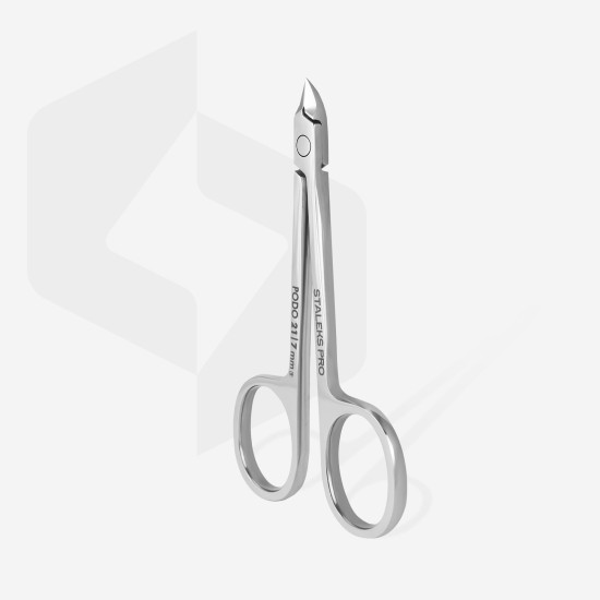 Tesoura podológica estilo alicate para cutícula e calosidade PODO 21 7 mm