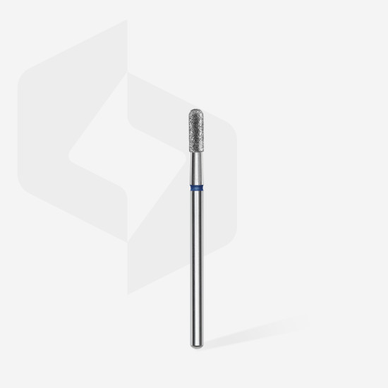 Broca diamantada para pele "cilindro" arredondada azul EXPERT diâmetro 2,3 mm, parte útil 6,5 mm (divisível por 10)