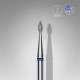 Broca diamantada para pele "gota" azul EXPERT diâmetro 1,6 mm, parte útil 4 mm (divisível por 10)