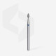 Broca diamantada para pele "gota" azul EXPERT diâmetro 2,3 mm, parte útil 5 mm (divisível por 10)