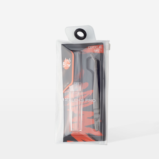 Pinça para pestanas profissional EXPERT 40 TIPO 1 (em forma de L, 50°)