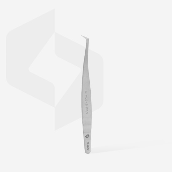 Pinça para pestanas profissional EXPERT 40 TIPO 12 (em forma de L, 65°)