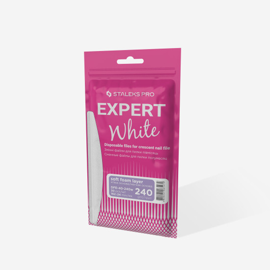 Fitas descartáveis adesivas (base suave) para a lima de meia-lua EXPERT 40 grão 240 (30 unid.)