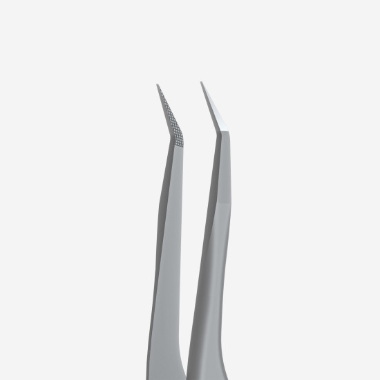 Pinça profissional com entalhes para pestanas EXPERT 45 TIPO 8 (em forma Mini L)