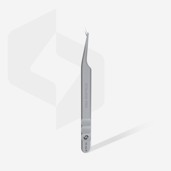 Pinça profissional com entalhes para pestanas EXPERT 45 TIPO 8 (em forma Mini L)