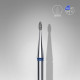 Broca diamantada para pele "ponta" arredondada azul EXPERT diâmetro 1,2 mm, parte útil 3 mm (divisível por 10)