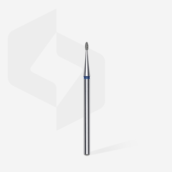 Broca diamantada para pele "ponta" arredondada azul EXPERT diâmetro 1,2 mm, parte útil 3 mm (divisível por 10)