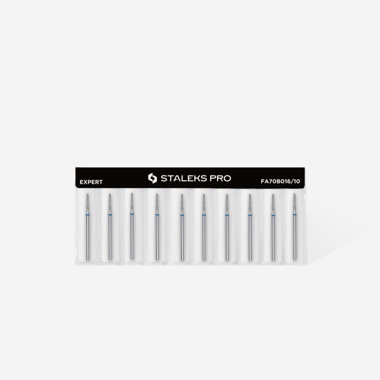 Broca diamantada para pele "frustum" azul EXPERT diâmetro 1,6 mm, parte útil 10 mm (divisível por 10)
