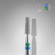 DUO broca diamantada para pele "cono" azul-verde EXPERT diâmetro 2,5 mm, parte útil 8 mm (divisível por 10)